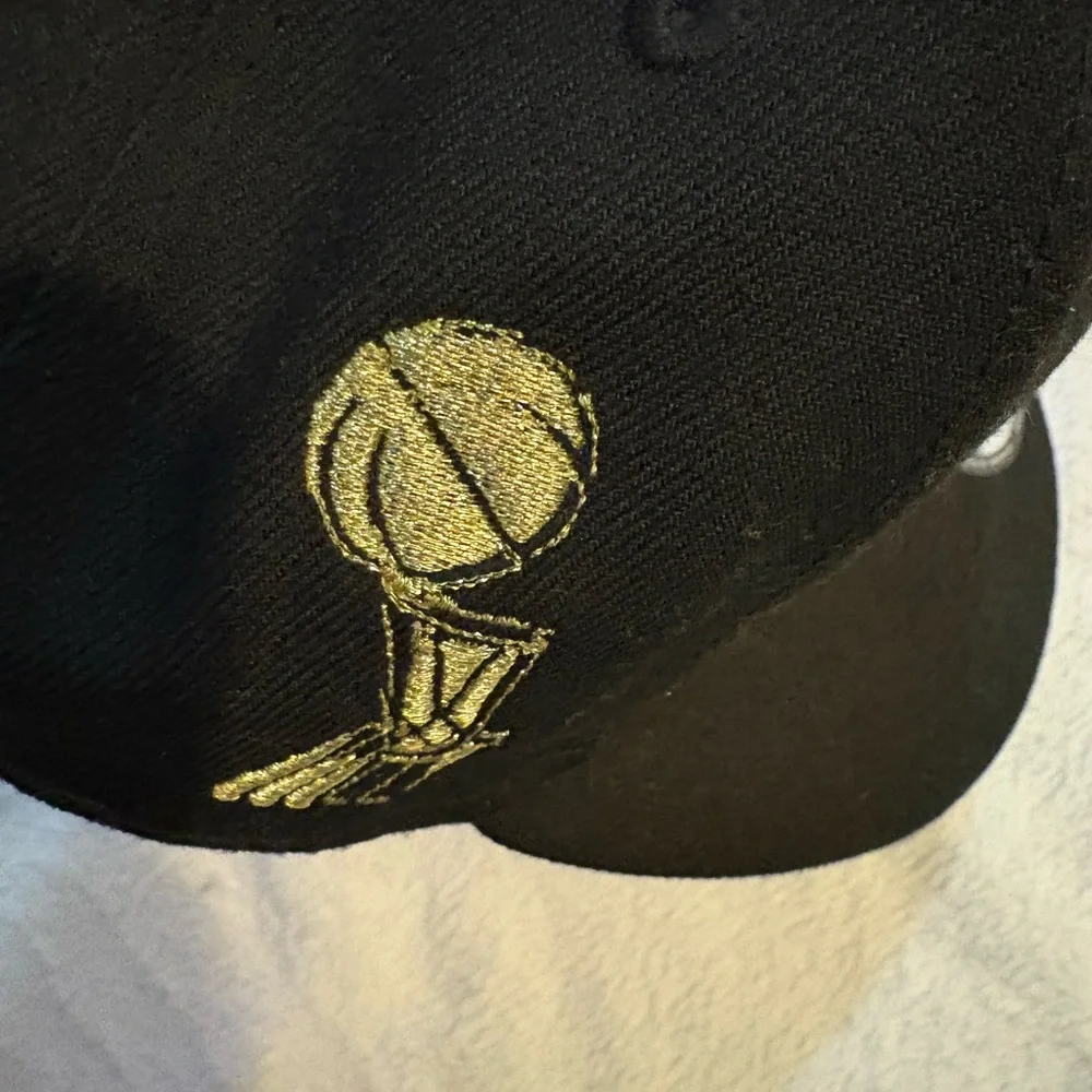 New Era NBA Champions Black and Gold Cap
